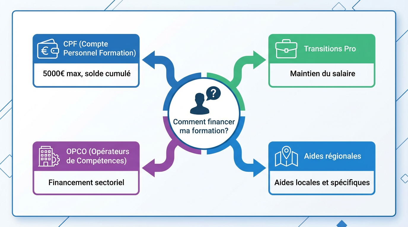 Workflow de financement de la reconversion professionnelle